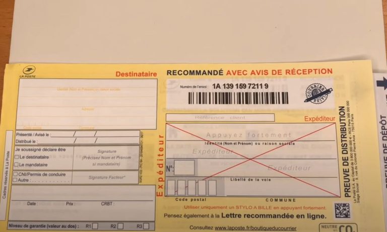 Comment remplir un recommandé avec accusé de réception ? | Le mal pensant